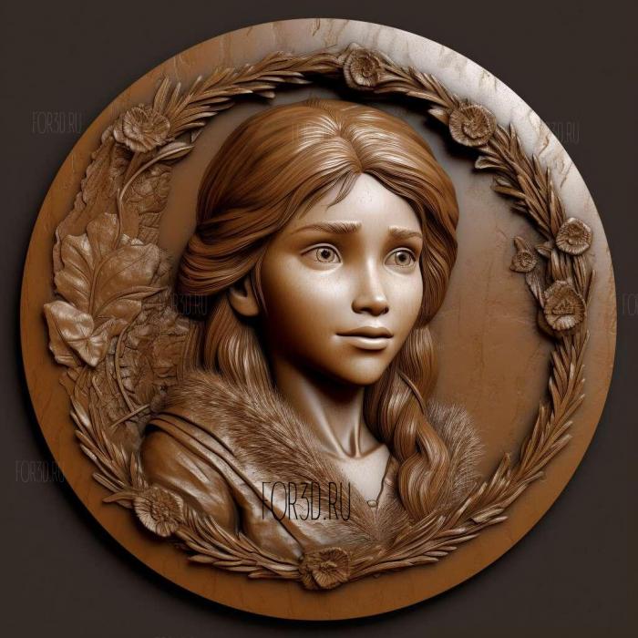 st Anna Frozen 1 stl model for CNC